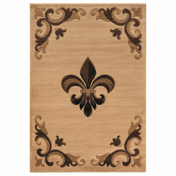 United Weavers Of America 1 ft. 10 in. x 2 ft. 8 in. Bristol Barnsley Beige Rectangle Accent Rug 2050 11726 24